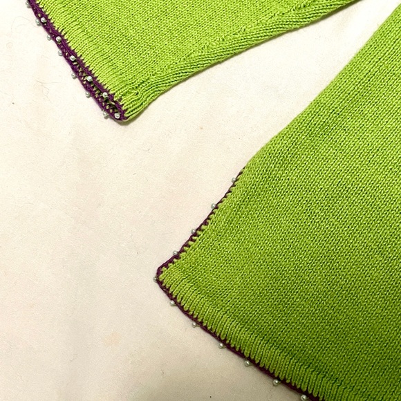 Quacker Factory Ladies Butterfly Cotton Blend Sweater - Picture 5 of 8